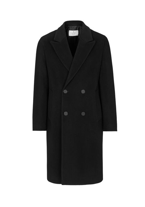 cappotto doppiopetto relaxed fit panno misto lana nero MANUEL RITZ | Cappotti | 3932C4001 25369799